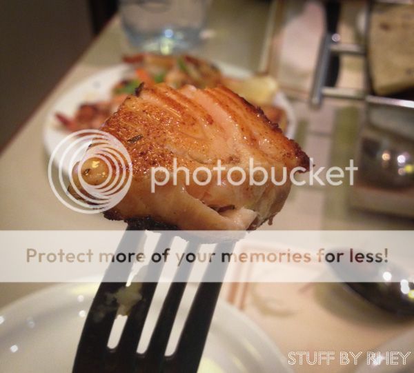 The perfect grilled salmon from Rainbow Steakhouse