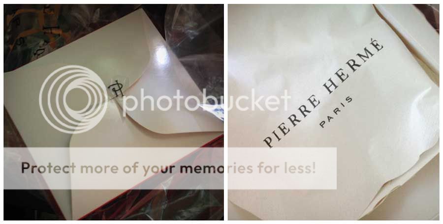 Pierre Herme packaging- the closed box and the tissue
