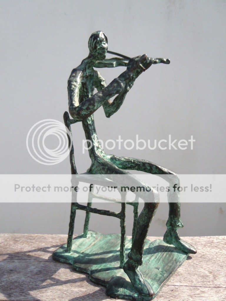 Sculpture bronze Violoniste dans le goût de eBay