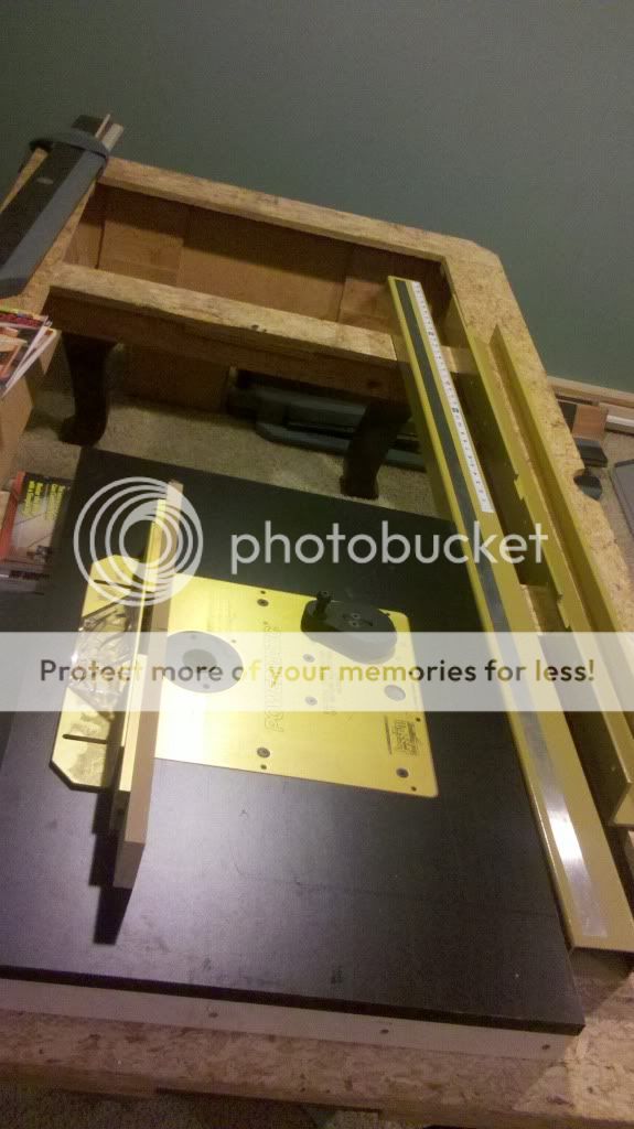 Powermatic Tablesaw PM 2000 Extension Rails, Table, & Router Lift